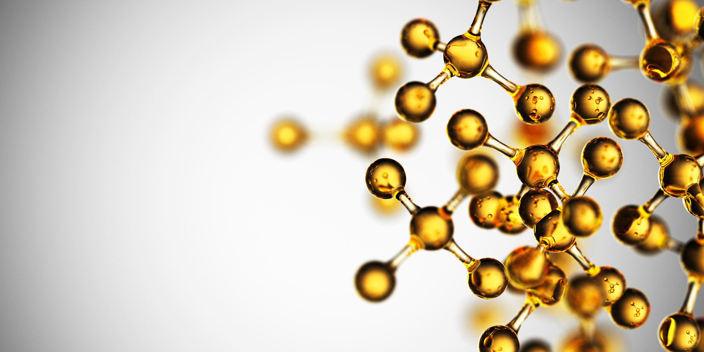 Molecular Structure Science background. 3D Render